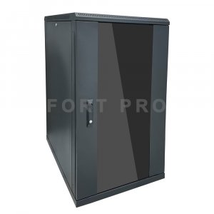 Шкаф настенный, 6U 450mm (Стекло)