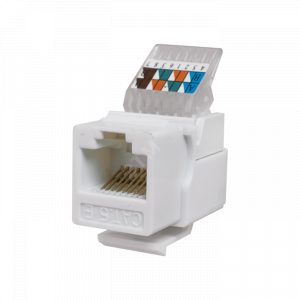 Модуль RJ45, Keystone jack RJ45 UTP cat 5e