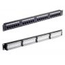 Патч-панель, Patch panel 24 port UTP Cat 5e - 0