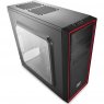 Кейс DeepCool TESSERACT SW-RD Red-Black - 1